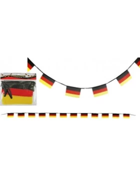 Flaggengirlande Deutschland - Γιρλάντα με μικρές γερμανικές σημαίες, 5m x 12