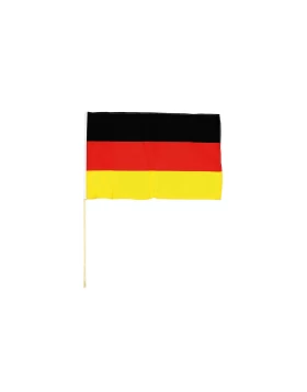 Stabfahne Deutschland mit Holzstab - Γερμανική σημαία με ξύλινο κοντάρι, 60 x 90