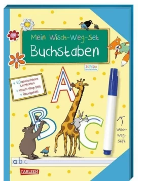 Mein Wisch-Weg-Set: Buchstaben - 10 επαναχρησιμοποιούμενες κάρτες πρώτης γραφής για παιδιά 5-7 ετών