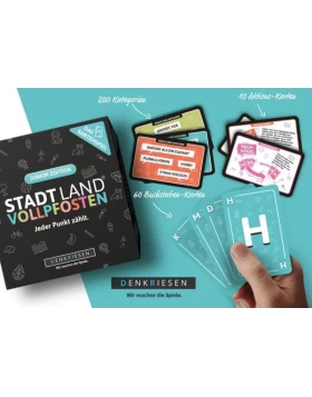 Denkriesen - Stadt Land Vollpfosten® - Das Kartenspiel - Junior Edition (Spiel)- Παιχνίδι με κάρτες