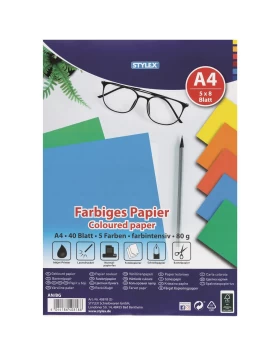 Χρωματιστά φύλλα - Farbiges Papier A4