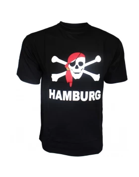 T-Shirt mit Totenkopfaufdruck schwarz- Μπλούζα ανδρική μαύρη