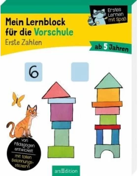 Mein Lernblock für die Vorschule - Erste Zahlen- Μπλόκ δραστηριοτήτων, οι πρώτοι αριθμοί