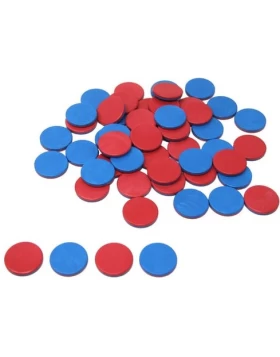 Wendeplättchen rot/blau (50 Stück)- Εκπαιδευτικό παιχνίδι για τα μαθηματικά