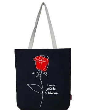 Υφασμάτινη τσάντα PETALS με φερμουάρ, 37 x 38 - Stofftasche 