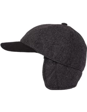Ανδρικό καπέλο με προστατευτικό για τα αυτιά - Kappe mit Ohrenklappen und Wollanteil