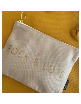 Θήκη υφασμάτινη Rock & Love, 16 x 21 cm - Εtui Trousse mastic 