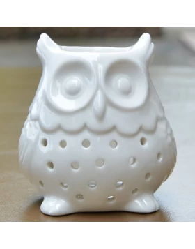 Κεραμική κουκουβάγια για ρεσώ και αρωματικά έλαια, 10 x 12 cm