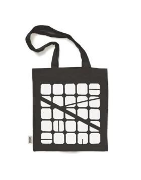 Υφασμάτινη τσάντα Eixample - black bag, 33 x 40 cm