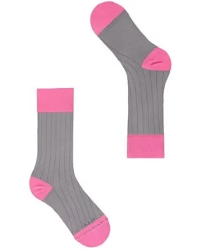 Κάλτσες υψηλής ποιότητας  Raspberry (Nr 39-41) - Socken light Sock Pewter