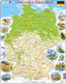 Puzzle – Unterwegs In Deutschland, 28 x 37cm, 91 Teile