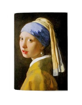 Τετράδιο A5, Vermeer - Heft, Mädchen mit Perlenohrring