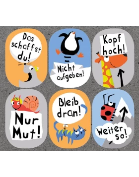 Ermutigungssticker: Dran bleiben!