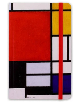 Σημειωματάριο Mondrian,10 x 16 cm, Σύνθεση - Softcover-Notizbuch, Komposition