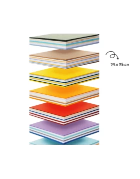 MISHMASH Χρωματιστά χαρτάκια σημειώσεων- Paper waste Memo, 7.5 x 7.5 cm