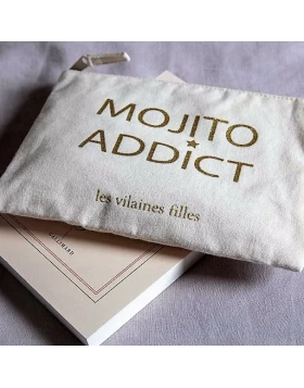 Υφασμάτινo  τσαντάκι Mojito addict, 22 x 16 cm - Kosmetiketui Baumwolle