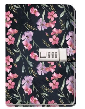 Trötsch Tagebuch mit Zahlenschloss Flowers