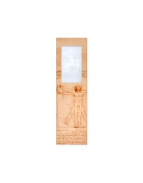 Σελιδοδείκτης με μεγεθυντικό φακό - Lesezeichen mit Lupe, Leonardo Da Vinci, Vitruvian Man