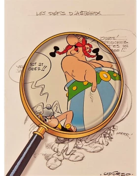 CLAIREFONTAINE Τετράδιο καρφίτσα - Notizheft Asterix 4 glass, 14 x 21 cm