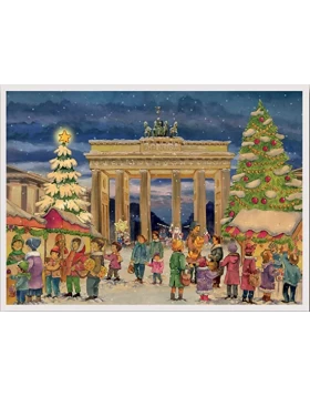 Adventskalender Berlin (Brandenburger Tor) - Χριστουγεννιάτικο ημερολόγιο, 29 x 41 cm