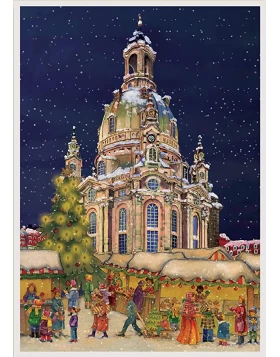 Adventskalender die Frauenkirche in Dresden, 41 x 29 cm - Χριστουγεννιάτικο ημερολόγιο