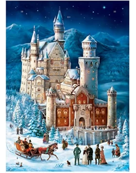  Adventskalender Neuschwanstein - Χριστουγεννιάτικο ημερολόγιο, 41 x 30 cm