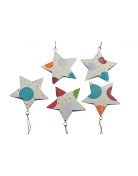 Χριστουγεννιάτικο στολίδι αστέρι - Weihnachtsanhänger Stern aus Blech