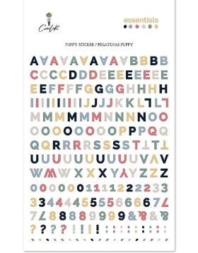 COCΟLOKO αυτοκόλλητα γράμματα, αριθμοί - Aufkleber, Stickers puffy alphabet