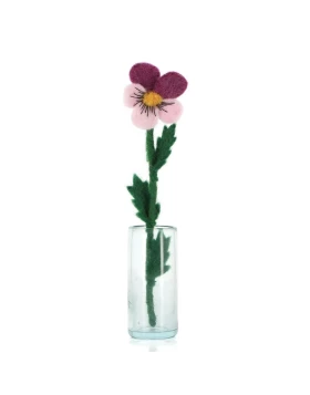 Globo διακοσμητικό λουλούδι τσόχα, 23 cm - Blume STIEFMÜTTERCHEN, Filz