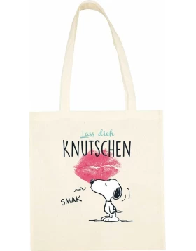 PEANUTS - Shopping Bag Lass dich Knutschen, 38 x 42 cm