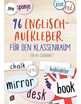 Αγγλικά αυτοκόλλητα για την τάξη - 96 Englisch-Aufkleber für den Klassenraum