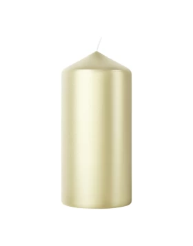 Bolsius κυλινδρικό κερί - Kerze Special Essentials Metallic White Silver