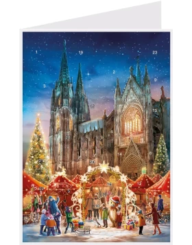 Κάρτα χριστουγεννιάτικη - Postkarte Adventskalender KÖLLNER DOM