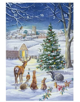 Χριστουγεννιάτικη κάρτα - Adventskalenderdoppelkarte 