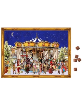 Schoko- Adventskalender Weihnachtskarussell - Χριστουγεννιάτικο ημερολόγιο 