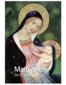 Adventskalenderdoppelkarte Madonnen 