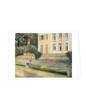 Κάρτα τέχνης - Kunst-Doppelkarte Die Blumenterasse im Wannseegarten