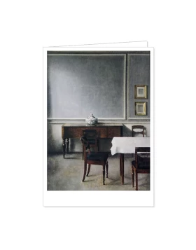 Κάρτα τέχνης - Kunst-Doppelkarte Interieur mit Porzellanterrine