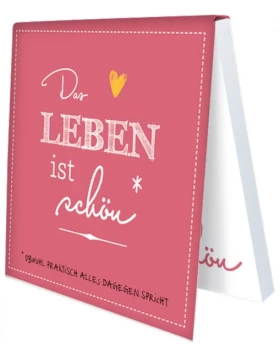 Klebezettel Das Leben ist schön - Αυτοκόλλητα χαρτάκια για σημειώσεις