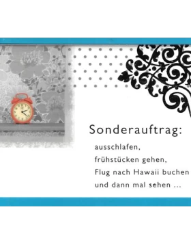 Ευχετήρια κάρτα για συνταξιοδότηση Sonderauftrag...