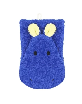 Παιδικό γάντι μπάνιου - Fürnis Waschlappen Hippo blau