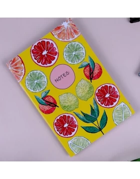 Σημειωματάριο - Notizheft A6 Zitrusfrüchte