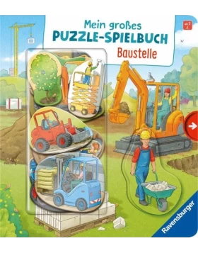 Mein großes Puzzle-Spielbuch: Baustelle