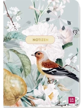 Μικρό τετράδιο σημειώσεων - Notizheft Blütenzauber Vogel