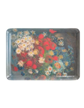 Serving Tray Mini, 21 x 14 cm, Kröller-Müller, Van Gogh, Still life with meadow flowers and roses