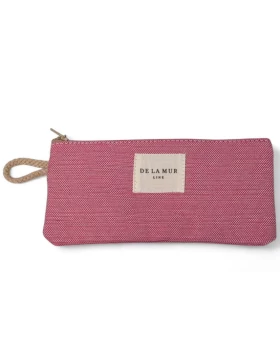 DE LA MUR πορτοφολάκι ΡΟΖ FUFAM 13 x 8 cm