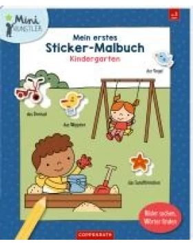 Mein erstes Sticker-Malbuch: Kindergarten