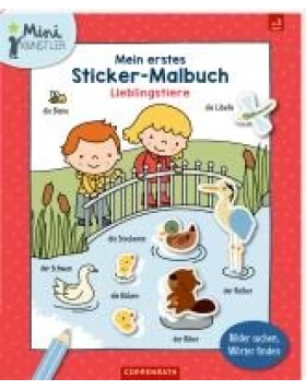Mein erstes Sticker-Malbuch: Lieblingstiere