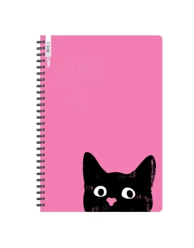 Next trends cat τετράδιο σπιράλ 3 θέματα 105 φύλλα 21x29εκ.