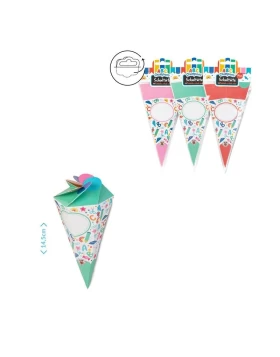 ABC CHAMPIONS Schultüten 14cm faltbar, 4-fach sortiert